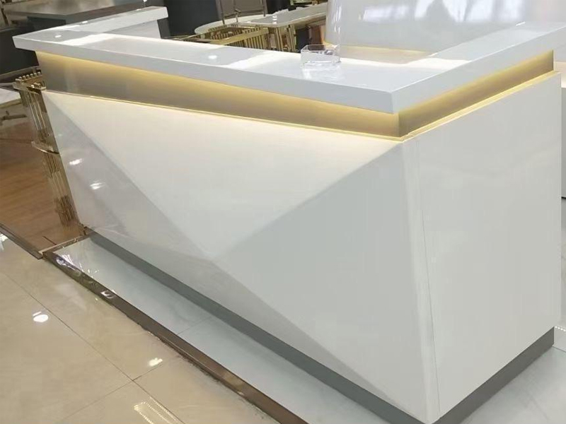 Imagia Italian Furniture - White Reception Desk 