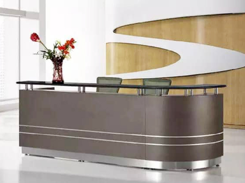 Imagia Italian Furniture - Brown Reception Desk 