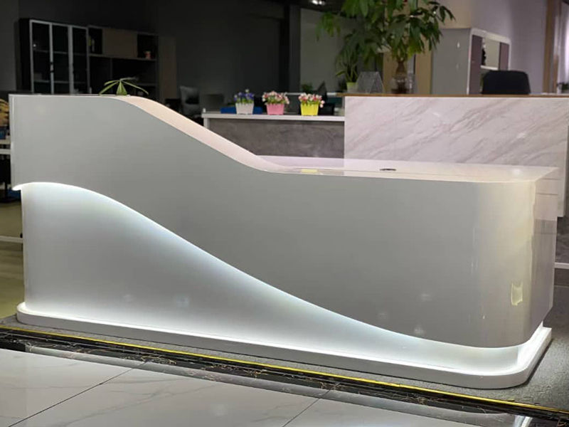 Imagia Italian Furniture - Grey Colour Reception Desk 